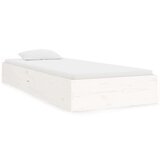  Posteljni okvir bel iz trdnega lesa 90x190 cm 3FT, (20884190) | Shoptok.si