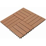  Pločice za decking 22 pcs Smeđa 30 x 30 cm Drvoplastična smjesa | shoptok.hr
