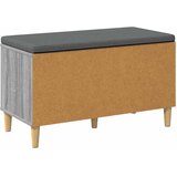  Klupa za hodnik s jastukom Sivi Sonoma 80 x 38 x 46 cm | shoptok.hr