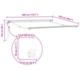 vidaXL Avtomatska Zaslonka v Rumeni in Oranžni, 300 x 250 cm | Shoptok.si