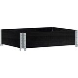  Vrtna sadilica crna 80x60 cm od masivne borovine | shoptok.hr