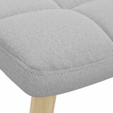  Stolica za opuštanje s tabureom za noge Cloud Grey tkanina | shoptok.hr