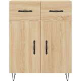 Visoka komoda hrasta sonome 69,5x34x180cm od konstruiranog drva Slike