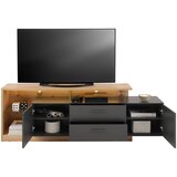 Modern Living Tv-element Morgano, Antracit, Barva Hrasta, Osvetlitev | Shoptok.si