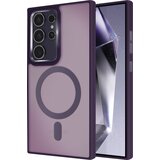 AVIZAR Ohišje MagSafe za Samsung Galaxy S24 Ultra Back Mat Frosted Obris, Vijolična, (5000013128) | Shoptok.si