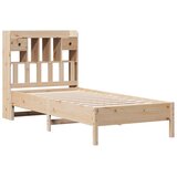  Krevet s regalom za knjige bez madraca 90x200 cm od borovine | shoptok.hr