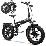 Paselec Zložljivo električno kolo PX6, 20” FatBike, 48V 12Ah baterija, črno, (5000255738) | Shoptok.si