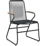  3-dijelni vrtni blagovaonski set od pvc ratana crni | shoptok.hr