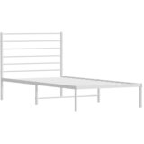  Metalni okvir za krevet s uzglavljem bijeli 90x200 cm | Eponuda.ba
