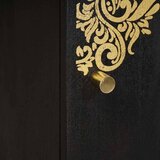  Highboard s policom Crna 40 x 33 x 110 cm Čvrsto drvo manga | shoptok.hr