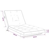  Jastučić za ležaljku VIANEN 100% poliester Tamno plava - Tamno plava 200 x 80 x 8 cm | shoptok.hr