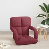 Podesivi podni naslonjač Vinska crvena 58 x 62 x 58 cm Tkanina | shoptok.hr