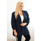 Kesi Włoski Elegant Plus Size women's blazer navy | Eponuda.ba