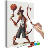  Slika za samostalno slikanje - Monkey Basketball Player 40x60 Cijene