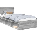  Okvir za krevet s uzglavljem Siva Sonoma 100 x 200 cm | shoptok.hr