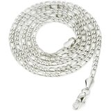  Muška ogrlica NO-34273 - Srebrna / 60cm KP34273 | shoptok.hr
