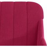  Klupa crvena boja vina 110 x 76 x 80 cm baršunasta | shoptok.hr