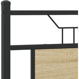  Okvir kreveta bez madraca boja hrasta sonome 140x190 cm drveni | shoptok.hr