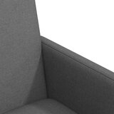vidaXL Jedilni stoli s kolesom 2 pcs Temno siva 57 x 66 x 94 cm blago | Shoptok.si