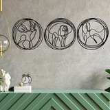 Wallity deer lion horse black decorative metal wall accessory Cene