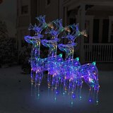  Božični severni jeleni 3 kosi 60x16x100 cm iz akrila, (20707830) | Shoptok.si