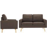  2-dijelni set sofa od tkanine smeđi | shoptok.hr