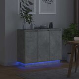  LED komoda Betonski sivi 90 x 32 x 75 cm Konstruirano drvo | shoptok.hr