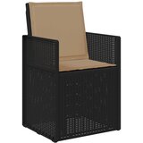  Vrtni set za objed s jastukom 3 pcs Antracit i sivosmeđa PP | shoptok.hr