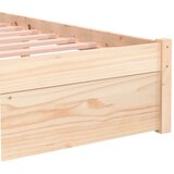  Okvir za krevet od masivnog drva 75 x 190 cm jednokrevetni | shoptok.hr