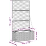  Vrtni rešetkasti saksija Crna 70 x 30 x 135 cm Metal | shoptok.hr