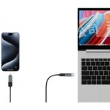 INF 2-Pack USB-C moški na ženski adapter za blokiranje podatkov: Zaščita pred krajo podatkov, srebrna, (5000291483) | Shoptok.si