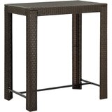 The Living Store Vrtni barski stol smeđi 100 x 60,5 x 110,5 cm od poliratana | shoptok.hr
