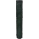 vidaXL Zicna ograja pocinkana s PVC oblogo 10x1 m zelena | Shoptok.si