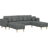 SOFA s jastukom 3 pcs Tamno siva tkanina | shoptok.hr