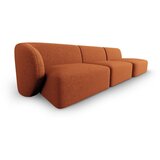Milo Casa Sedežna garnitura iz šenilje v barvi terakote levi kot 311 cm Paolo – | Shoptok.si