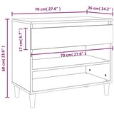 Ormarić za cipele boja betona 70 x 36 x 60 cm konstruirano drvo | shoptok.hr