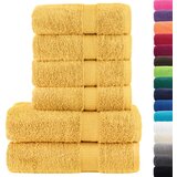  6-dijelni vrhunski set ručnika SOLUND zlatni 600 gsm | shoptok.hr