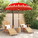  Balineški Parasol Crvena 210-220 cm Pamuk solidno drvo | shoptok.hr