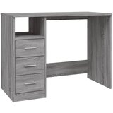 Maison Chic Pisalna miza - pisarniška miza - Računalniška miza s predali siva sonoma 102x50x76 cm inženirski les, (21785258) Cene