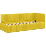  Kutni okvir kreveta s uzglavljem Žuta 80 cm x 200 cm Baršun | shoptok.hr