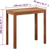  Barski stol od drva bagrema s premazom boje meda 110x55x106 cm | Shoptok.si