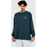Carhartt WIP Vista Majica z dolgimi rokavi deep lagoon garment dyed Cene