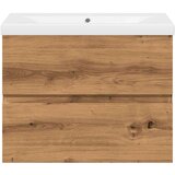 vidaXL Ormarić s ugrađenim umivaonikom boja hrasta 61x39,5x49 cm | shoptok.hr