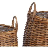  Košara za rože s shranjevanjem 2 pcs Rjava Ratan Lacak, (5000285953) | Shoptok.si
