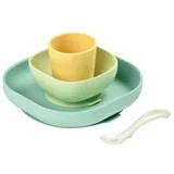 silikonski set za jelo yellow