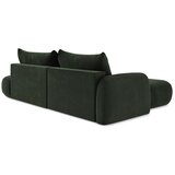 Makamii Tamno zelena sklopiva kutna garnitura (s lijevim kutom/s ležaljkom) Hale – | shoptok.hr