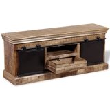 TV Ormarić s 2 Klizna Vrata Masivno Mango Drvo 110x30x45 cm | shoptok.hr