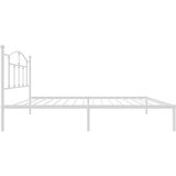  Metalni okvir za krevet s uzglavljem bijeli 100x190 cm | Eponuda.ba