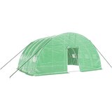  Staklenik s čeličnim okvirom zeleni 24 m&amp;sup2; 6x4x2,85 m Slike