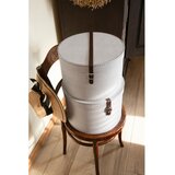 Bigso Box of Sweden Svetlo sive kartonaste škatle s pokrovom za shranjevanje v kompletu 2 ks ø 37,5x25,5 cm Rut – | Shoptok.si